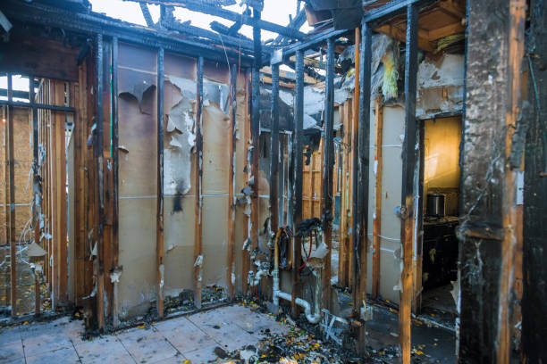 Professional Fire Damage Repair technician working in Raritan, NJ